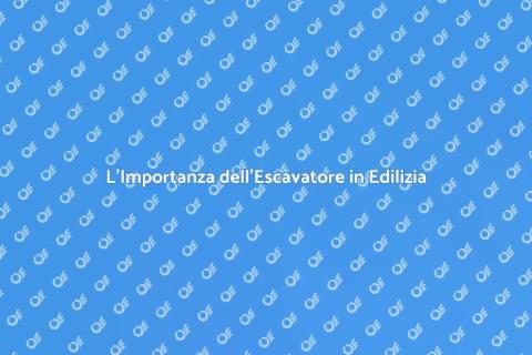 Escavatore: Strumenti per Edilizia