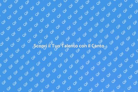 Lezione di Canto Privata per Te