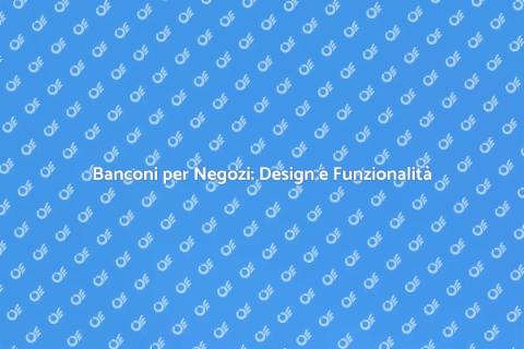 Bancone per Negozio con Supporti