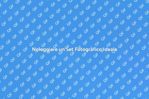 Affittare un Set Fotografico Professionale