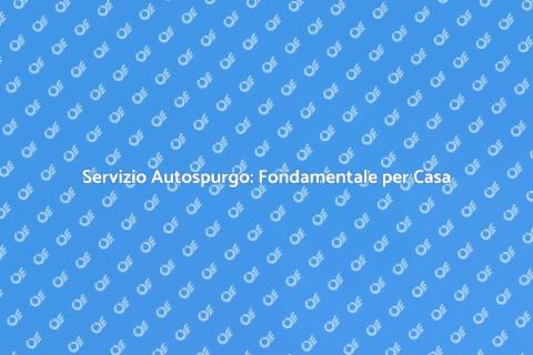 Autospurgo Fogne: Servizio Essenziale