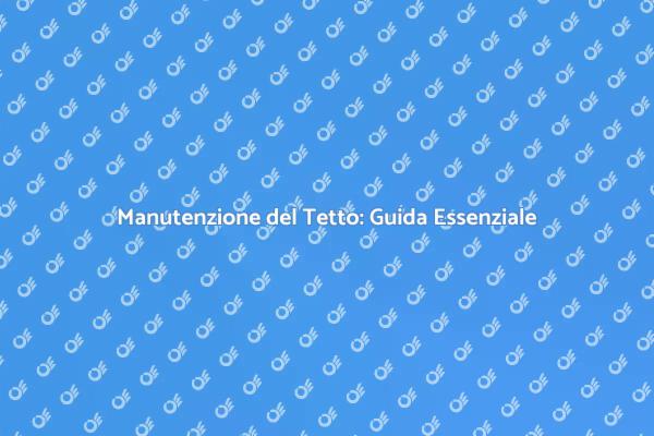 Manutenzione Efficace del Tetto