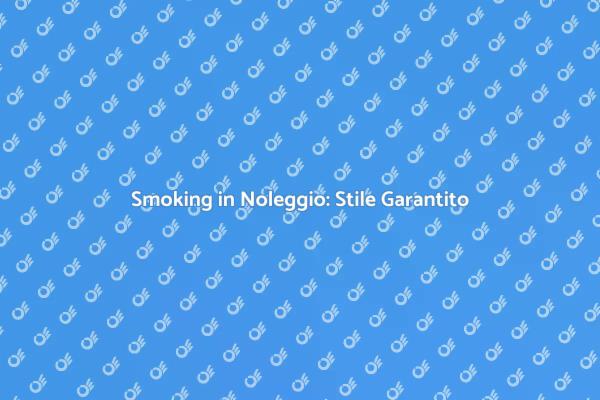 Eleganza al Noleggio: Scegli il Tuo Smoking