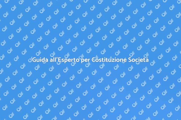 Costituzione di Società: Perché un Esperto?