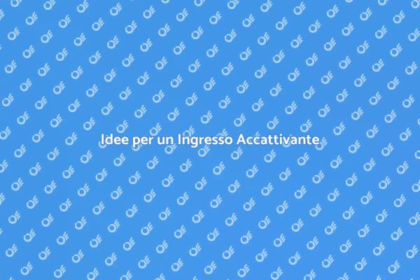 Trasforma il Tuo Ingresso con Stile