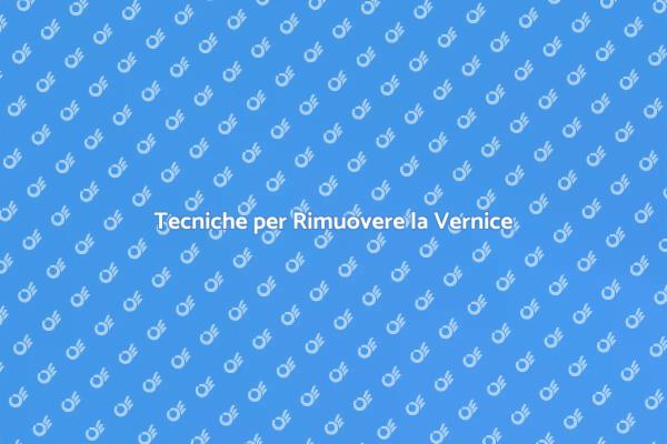 Rimuovere la Vernice in Sicurezza