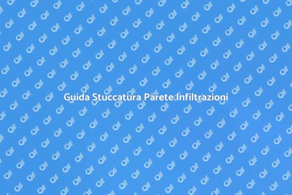 Ripara la tua Parete da Infiltrazioni