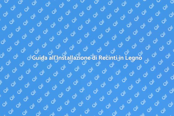 Come Installare un Recinto di Legno