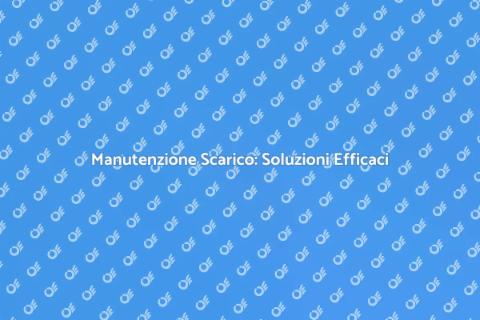 Riparare Linea di Scarico: Guida