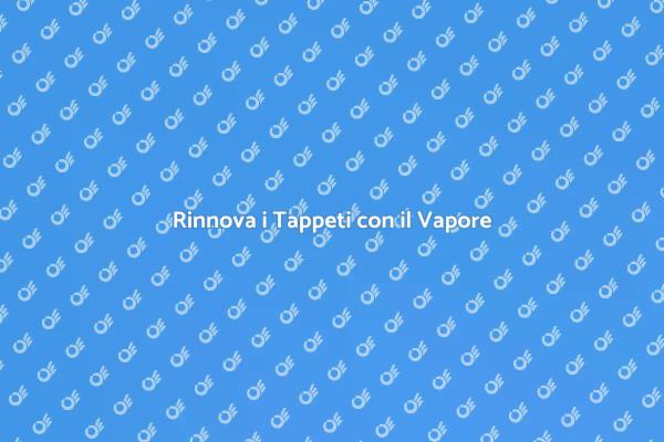 Pulizia Efficace dei Tappeti a Vapore