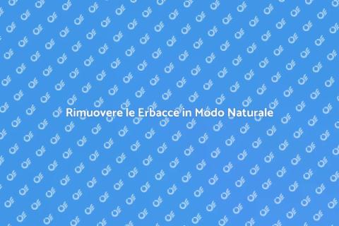 Estirpare le Erbacce Naturalmente