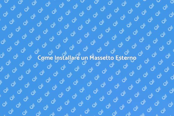Massetto Esterno: Installazione Facile