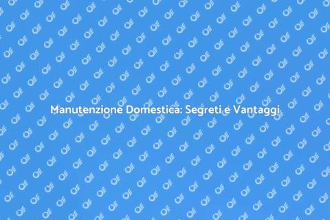 Piccola Manutenzione: Casa Sempre Perfetta