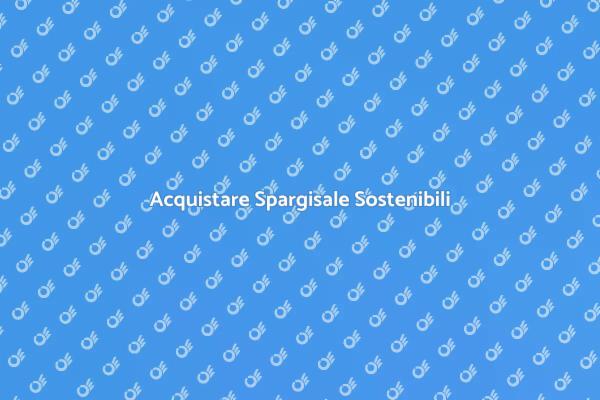 Scegli Spargisale Eco-Friendly