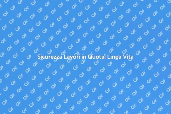 Proteggi i Lavoratori con una Linea Vita