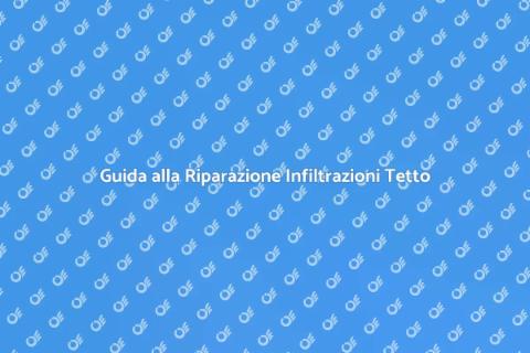 Riparazione Infiltrazioni Tetto Casa