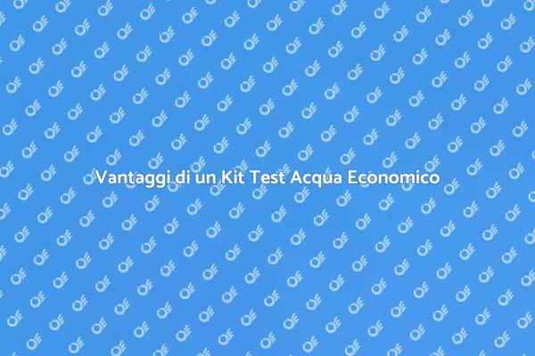 Monitoraggio Acqua: Kit Economico e Sicuro