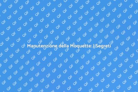 Pulire la Moquette: Guida Completa