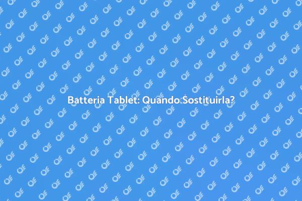 Come Sostituire la Batteria del Tablet