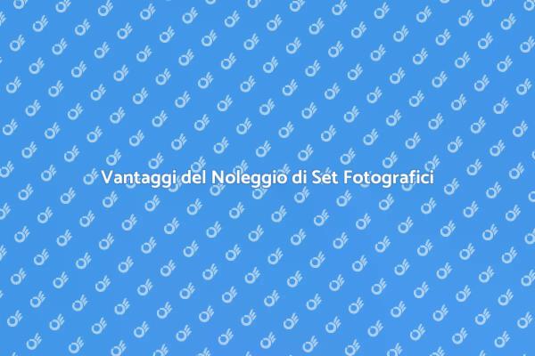 Eleva le Tue Foto con un Set Noleggiato