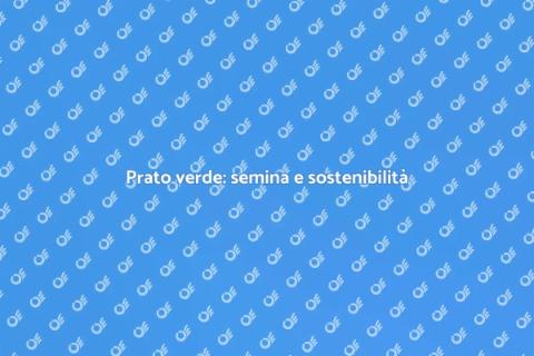 Semina del prato per un futuro verde