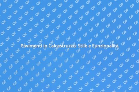 Rivestimento Pavimento in Calcestruzzo