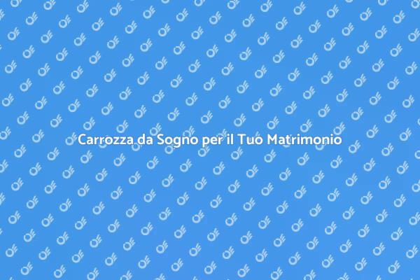 Il Tuo Matrimonio in Carrozza