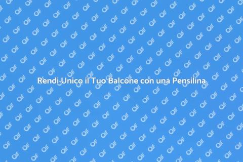 Pensilina Moderna per Balconi