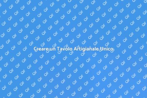 Tavolo Artigianale: Design Unico e Funzionale