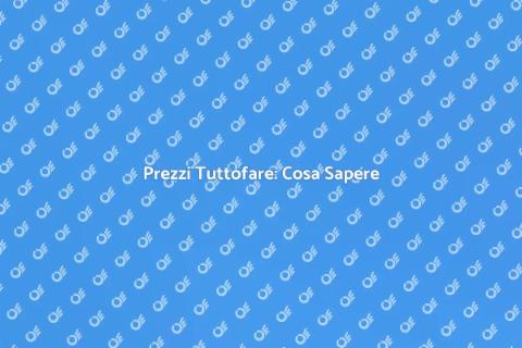 Costo di un Tuttofare: Scopri di Più