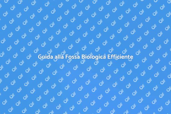 Manutenzione Fossa Biologica: Perché è Importante