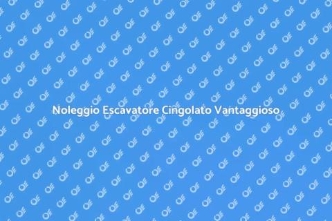 Affitto Escavatore Cingolato Ideale