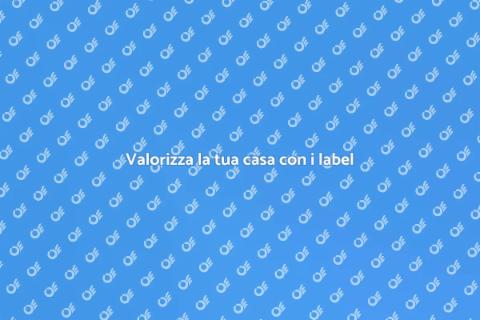 Identificazione beni con label per casa