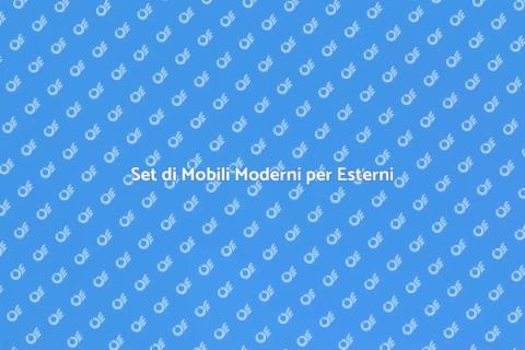 Mobili da Esterno Moderni per Hotel