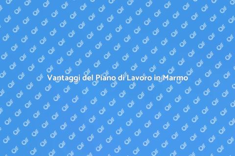 Piano di Lavoro in Marmo: Eleganza