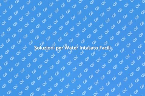 Risolvere Water Intasato in Casa