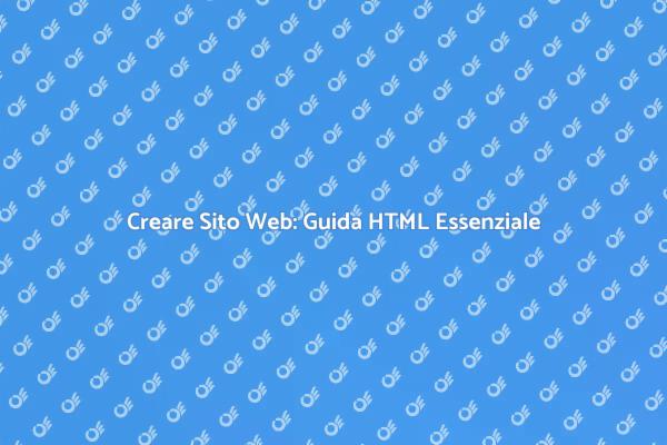 Impara HTML per il tuo Sito Web