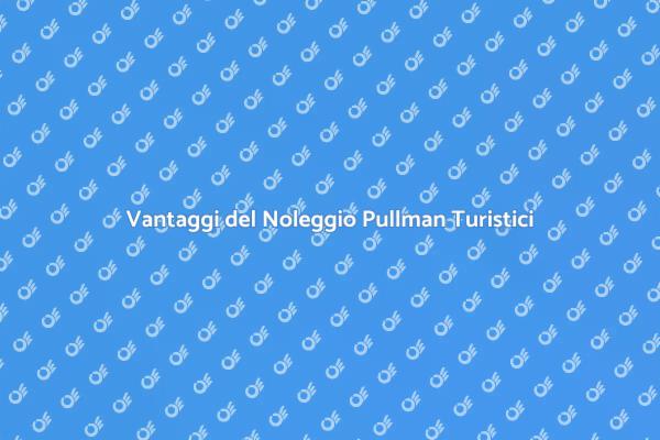 Noleggio Pullman: Viaggi senza Stress