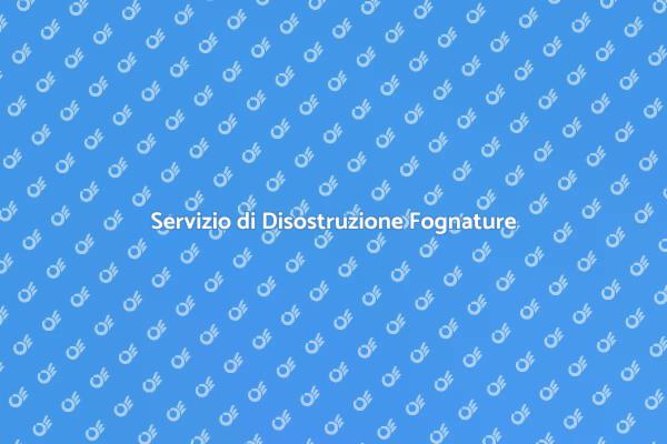 Disostruzione Fognature: Un Necessario Servizio