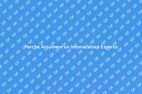 Ristruttura con un Intonacatore Professionista