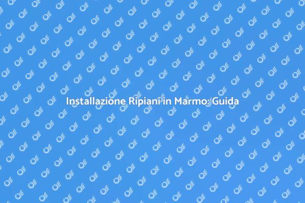 Rinnova la Tua Casa con Ripiani in Marmo
