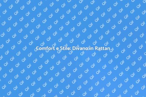 Divano Modulare in Rattan per Esterni