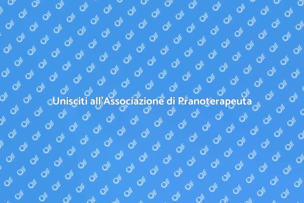Iscrizione all'Associazione di Pranoterapeuta