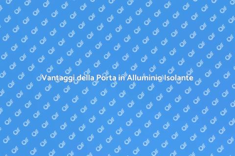 Porta in Alluminio con Isolamento Acustico