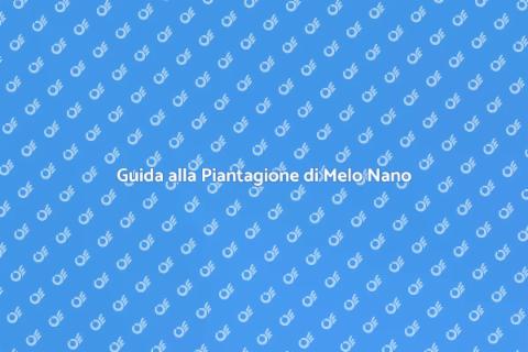 Piantare un Melo Nano in Giardino