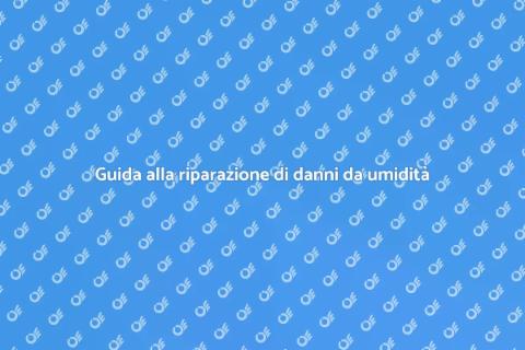 Danni da pioggia e umidità: riparazioni