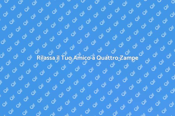 Comfort e Relax per i Tuoi Animali