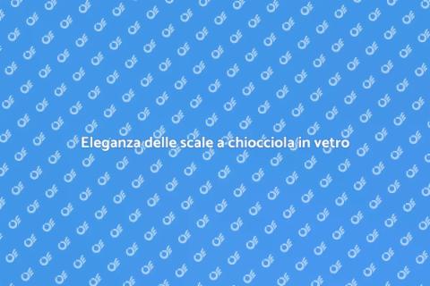 Scale a chiocciola in vetro: eleganza