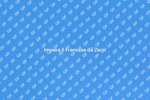Corso di Francese per Principianti