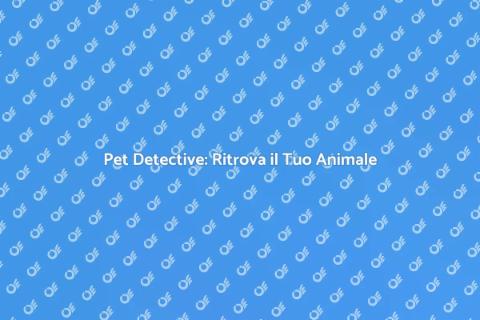 Servizi di Pet Detective per Animali